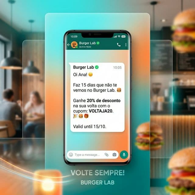 Mensagem automática no WhatsApp (Mobile)